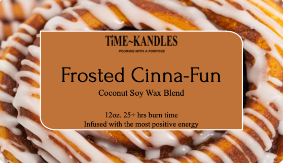 (FALL COLLECTION) Frosted Cinna-Fun 12 oz. 3 wicks