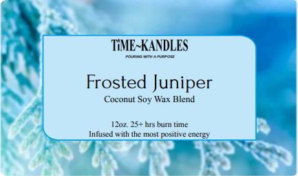 (HOLIDAY COLLECTION) Frosted Juniper 12 oz. 3 wicks