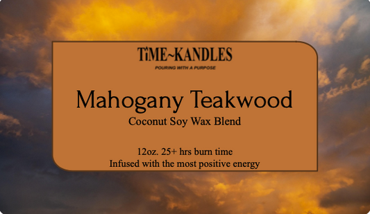 Mahogany Teakwood 12 oz. 3 wicks
