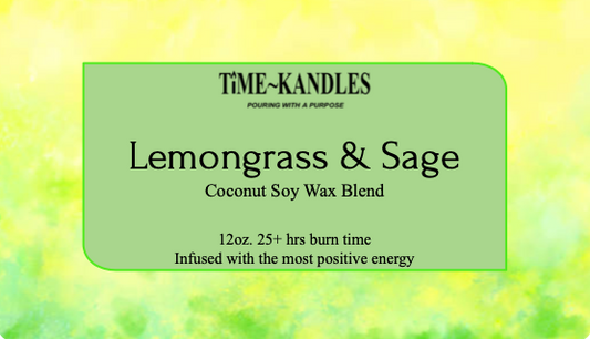 Lemongrass & Sage 12 oz. 3 wicks