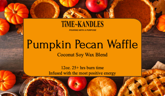 (FALL COLLECTION) Pumpkin Pecan Waffle 12 oz. 3 wicks