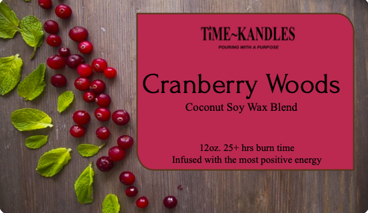 (FALL COLLECTION) Cranberry Woods 12 oz. 3 wicks