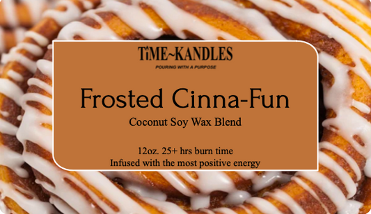 (FALL COLLECTION) Frosted Cinna-Fun 12 oz. 3 wicks
