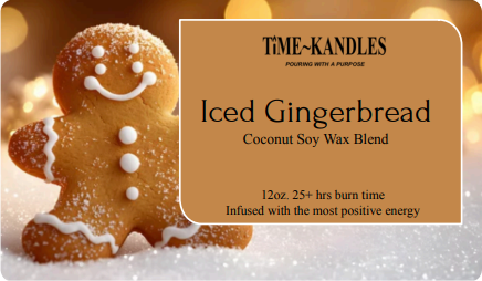 (HOLIDAY COLLECTION) Iced Gingerbread 12 oz. 3 wicks