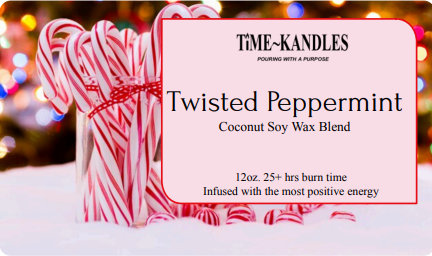 (HOLIDAY COLLECTION) Twisted Peppermint 12 oz. 3 wicks