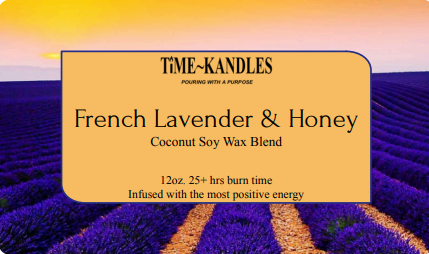 French Lavender & Honey 12 oz. 3 wicks