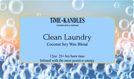 Clean Laundry 12 oz. 3 wicks