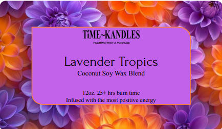 Lavender Tropics 12 oz. 3 wicks